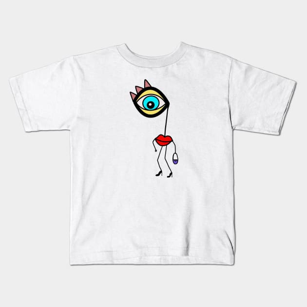 Lady LaLa Kids T-Shirt by Elisabeth Sandikci